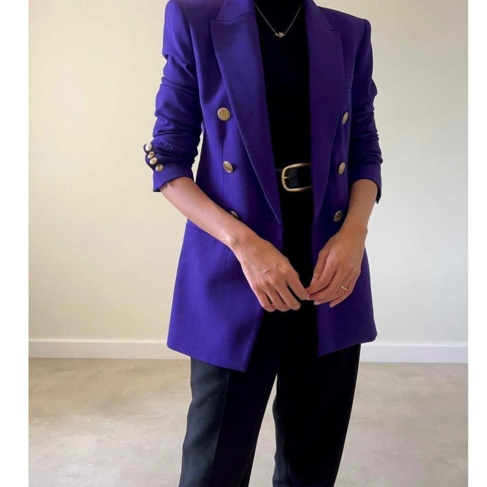 ZARA Purple Double Breasted Blazer - SOLD OUT!